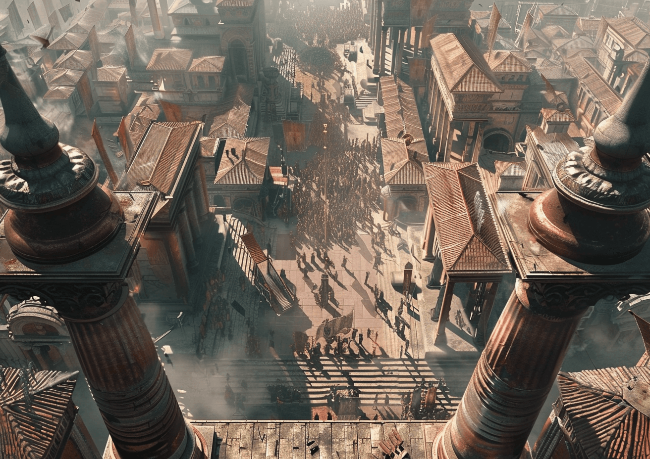AI generated: assassin's creed 4k pc release date, trailer and gameplay, in the style of greek and roman art and a...