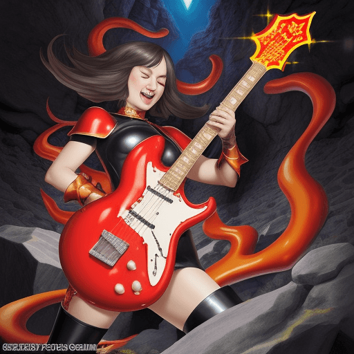 AI generated: magma rock fantasy
