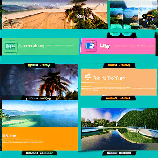 AI generated:  A developer porfolio website with a colorful and adventurous design.having fluid animatiosn and lay...