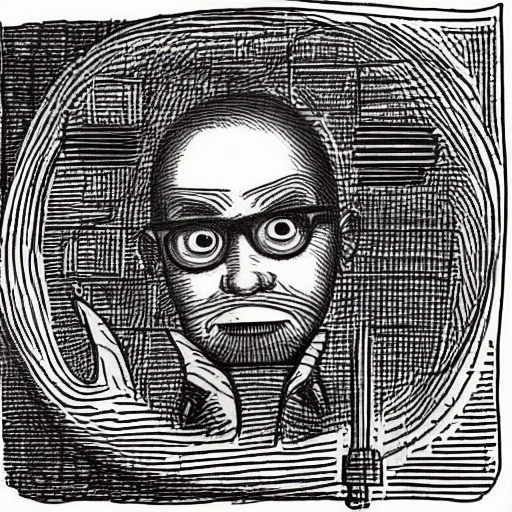 AI generated: Mad mathematician of the world, calculate!; extremely detailed