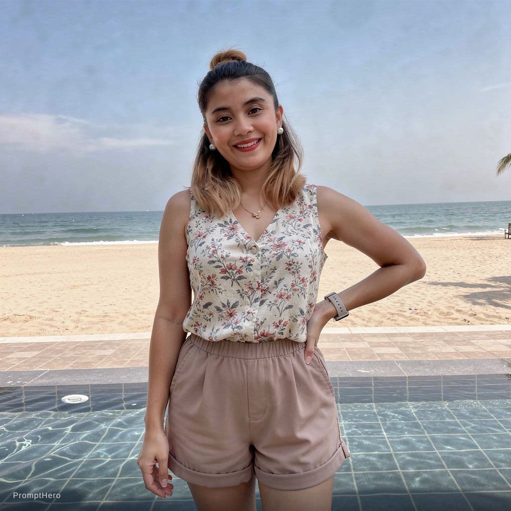AI generated: Make my picture sexy girl wear bikini and have big boobs