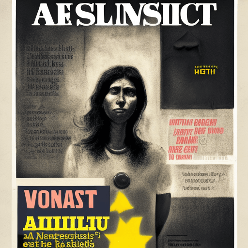AI generated: A magazine cover, made about Amnesty but the poster's name is Hulight, informative, about human righ...
