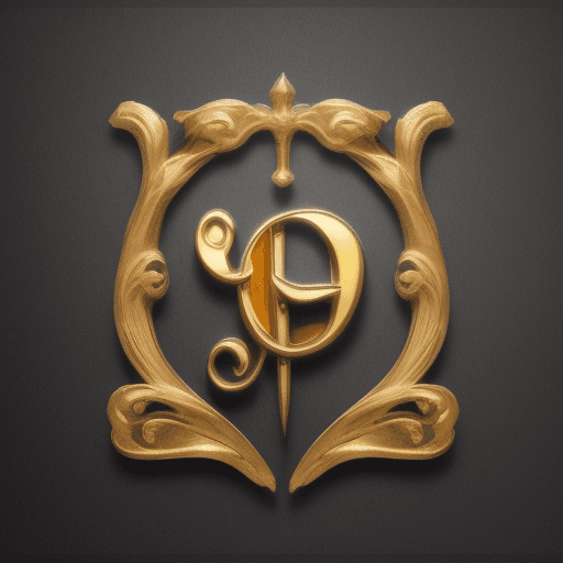 AI generated: a logo like Harry Potter with the golden letter G and P