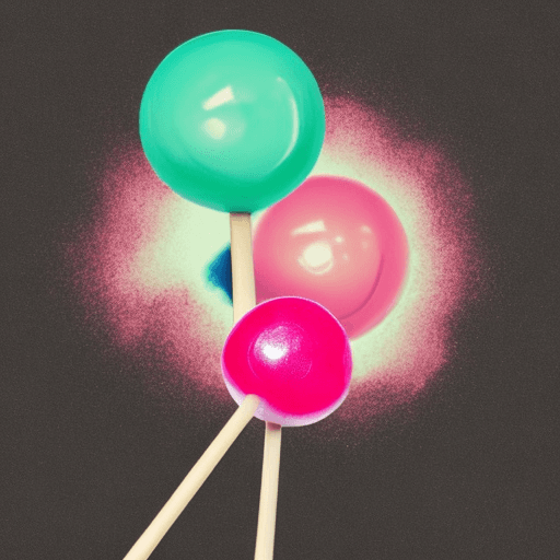 AI generated: A single lollypop that make you think about funk music