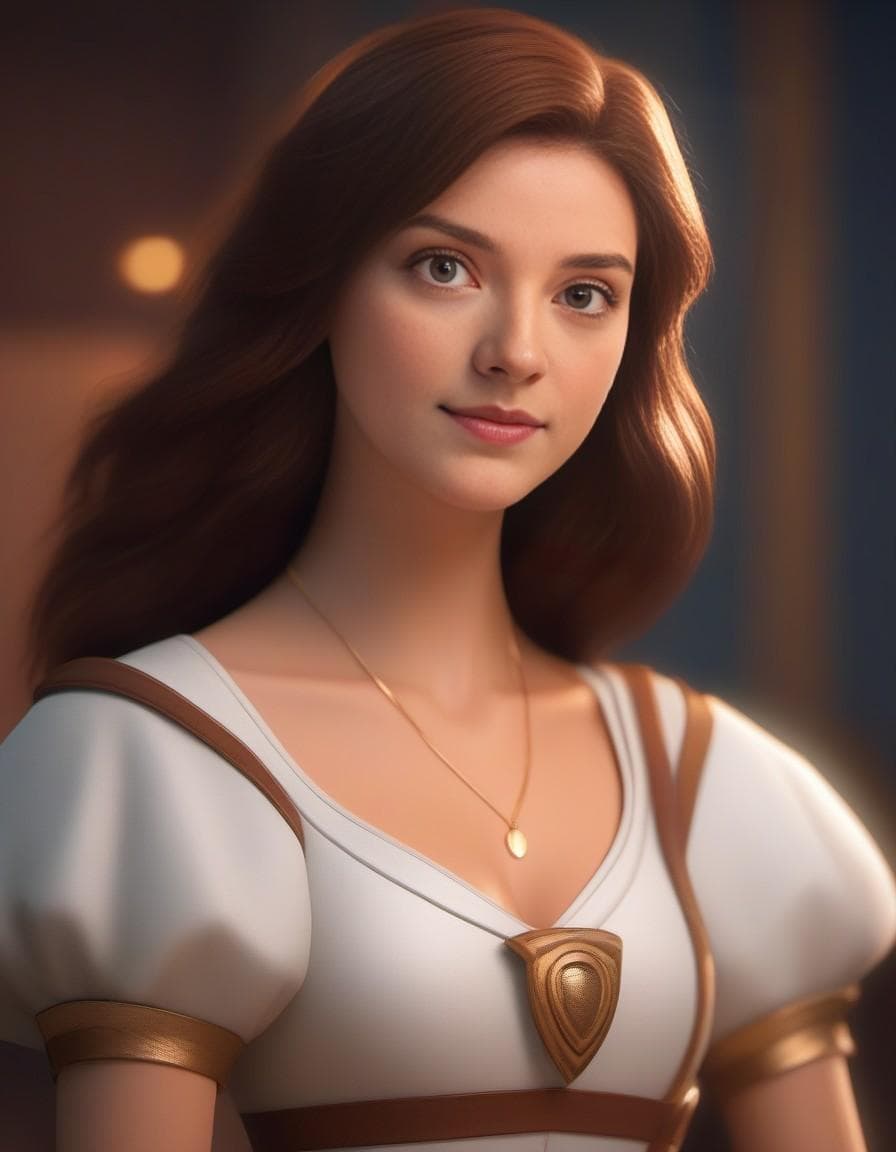AI generated: 3d image, cute girl, in the style of Pixar --ar 1:2 --stylize 750