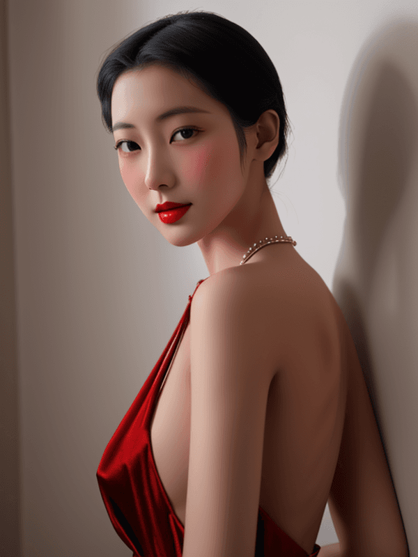 AI generated: breathtaking an asian girl,enoch bolles,award-winning,professional,highly detailed,from_side