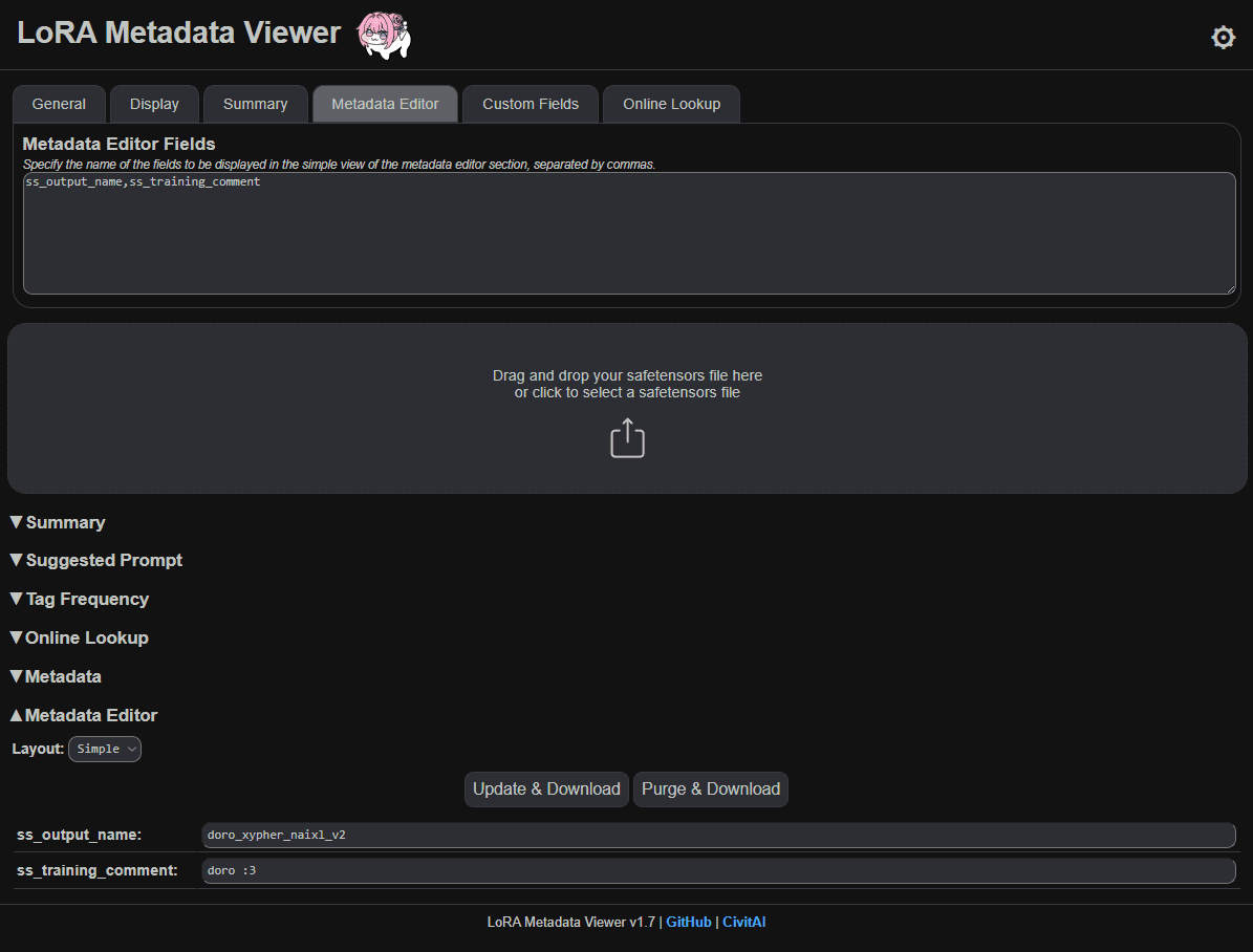 LoRA Metadata Viewer/Editor - Image 4