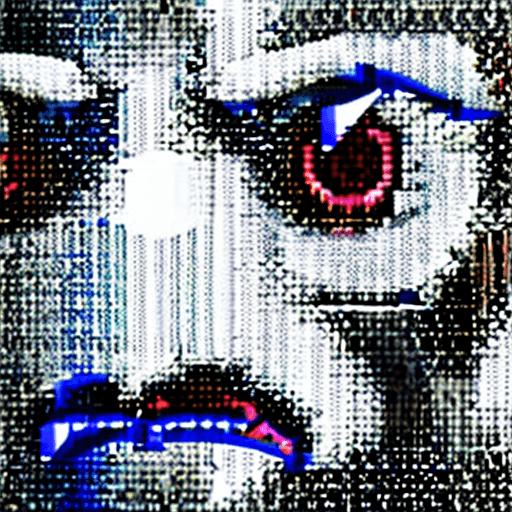 AI generated: pig face, Sub Zero from Mortal Kombat, skull face, cold white dull lifeless eyes, very scary charact...