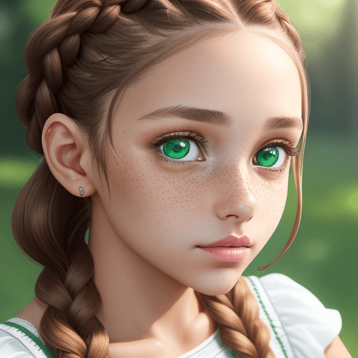 AI generated: A cute girl with light brown braided hair, talking a selfie (close up) ((waist up)), wearing bicine....