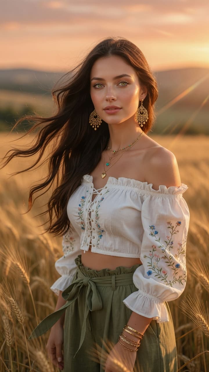 AI generated: Ultra-realistic photograph of a gorgeous young woman with flawless fair skin, realistic skin texture...