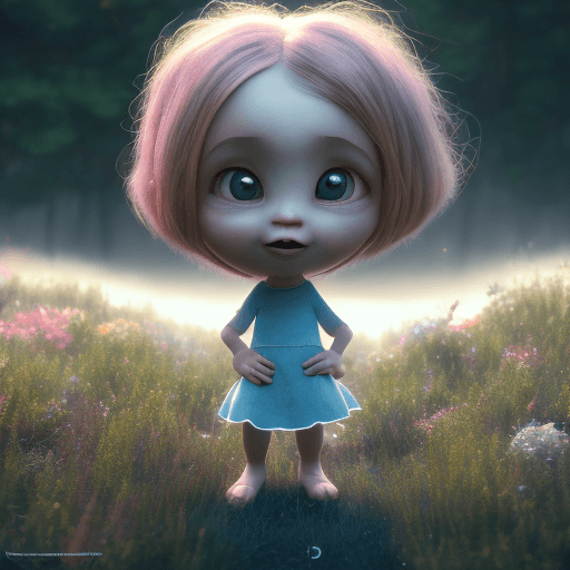 AI generated: Pixar style little girl, 4k, 8k, unreal engine, octane render photorealistic by cosmicwonder, hdr, p...