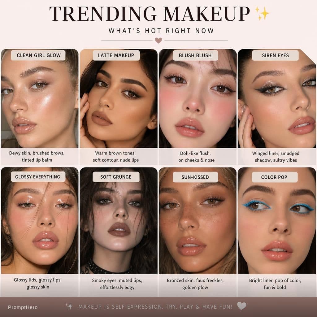 AI generated: Trending make up