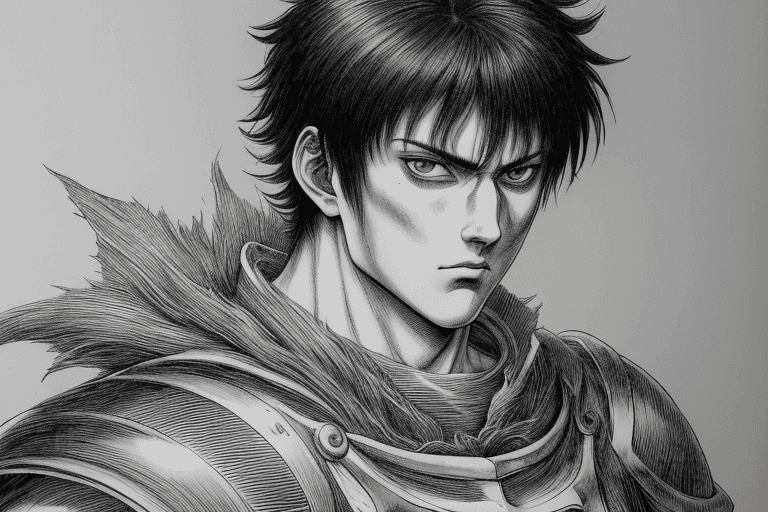 AI generated: monochrome, a man with bored and tired eyes, black hair, Without T-Shirt, manga, ((without helmet)),...