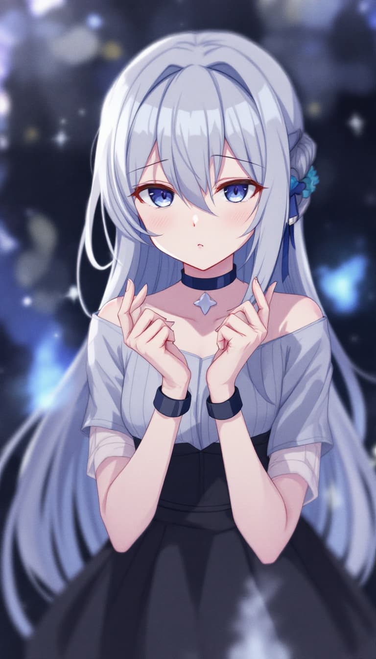 AI generated: girl, grey