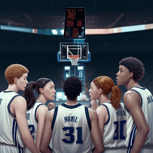 AI generated: In a world where basketball has evolved into a game dominated by AI players, write a narrative where...
