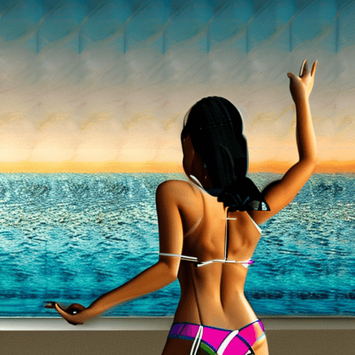 AI generated: (((Super High Definition Ultra-Realistic Photography))), (Sharpdetails:1.4) sunset beach, 1woman, re...
