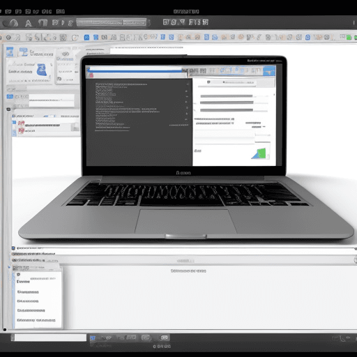 AI generated: Hyper realistic programmer make an application in front of the apple computer