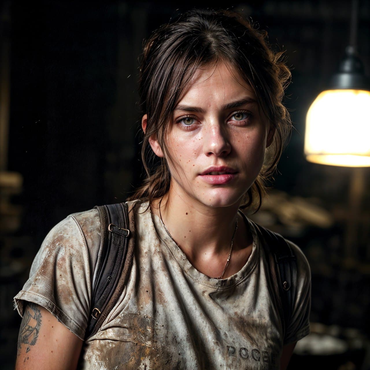 AI generated: photo of the most beautiful artwork in the world featuring soft lustrous, industrial mechanic real w...
