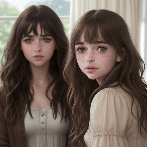 AI generated: a realistic photo of a [very pretty 17 year old modern fashion skinny girl], with [middle, wavy, dar...