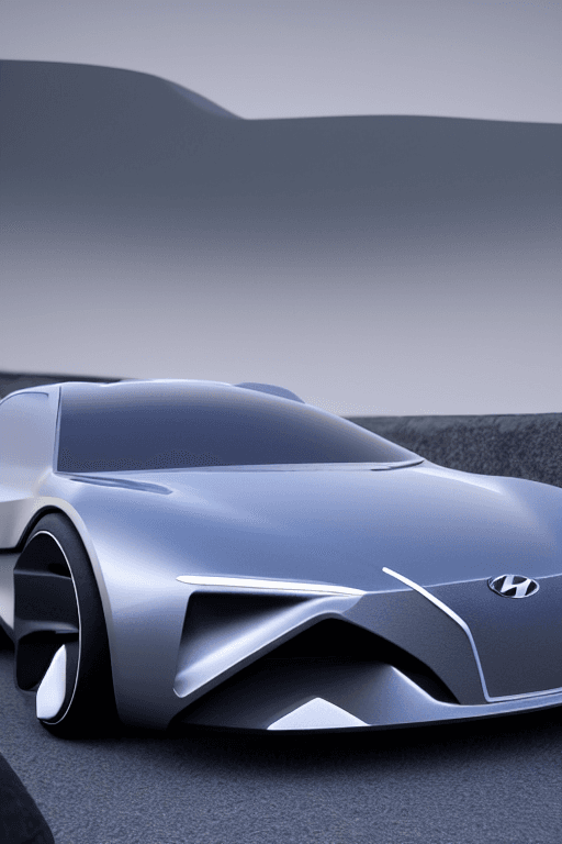 AI generated: Hyundai angular concept car, 3d render, unreal engine 5, octane render, 4k, low contrast, ray tracin...