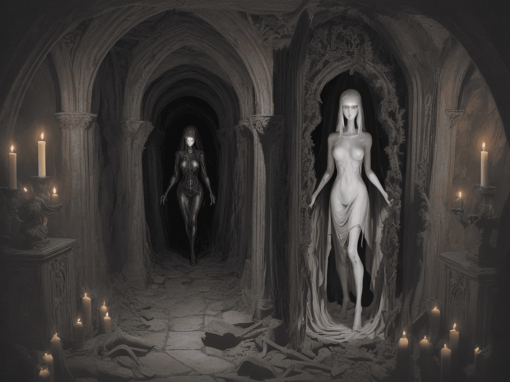 AI generated: Here is a rewritten description in a safe-for-work (SFW) context:

The image depicts a mysterious an...