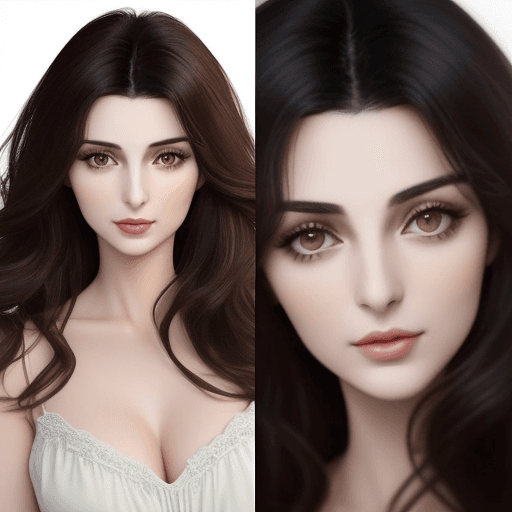 AI generated: Generate an image of a woman with a resemblance to Özge Törer, the Turkish actress. The woman should...
