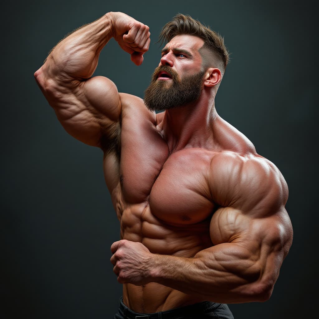 AI generated: Man with ripped muscles,8k,caricature

