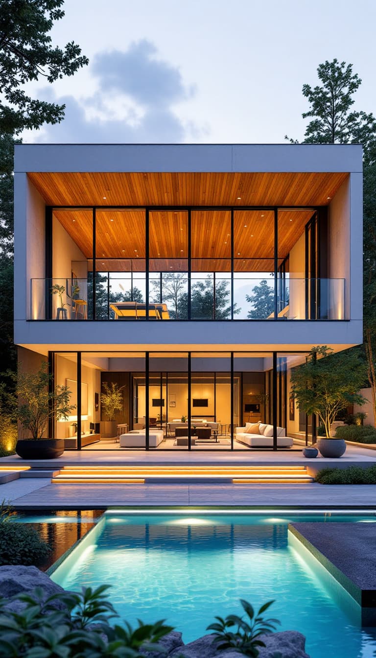 AI generated: DREAM-HOUSE: A breath-taking, modern dream house that embodies the spirit of freedom and experimenta...