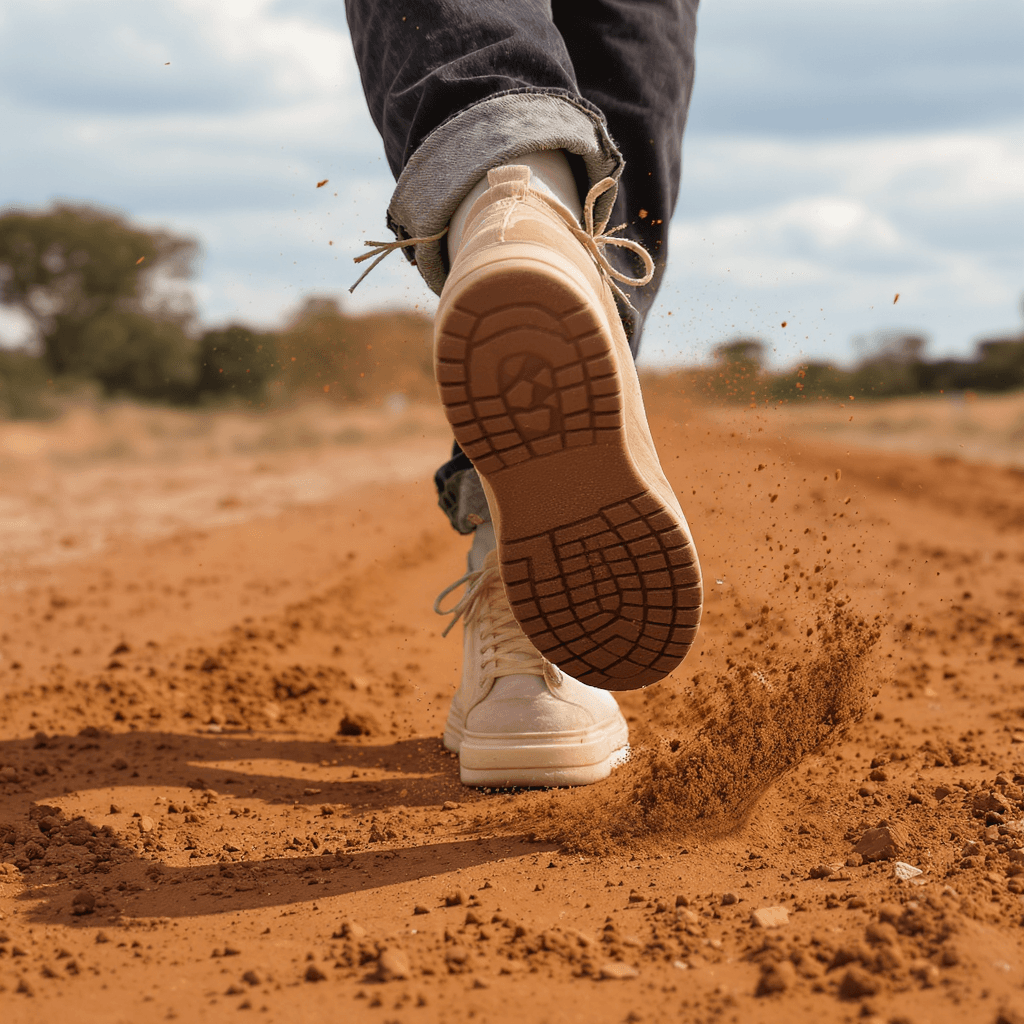 AI generated: tap dancing on dirt