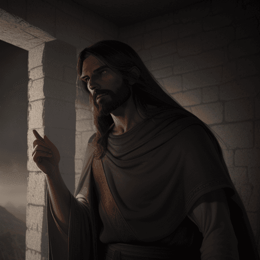 AI generated: Hyper realistic Bible character design, Jesus was born in stable, void arcanist, mist, photorealisti...