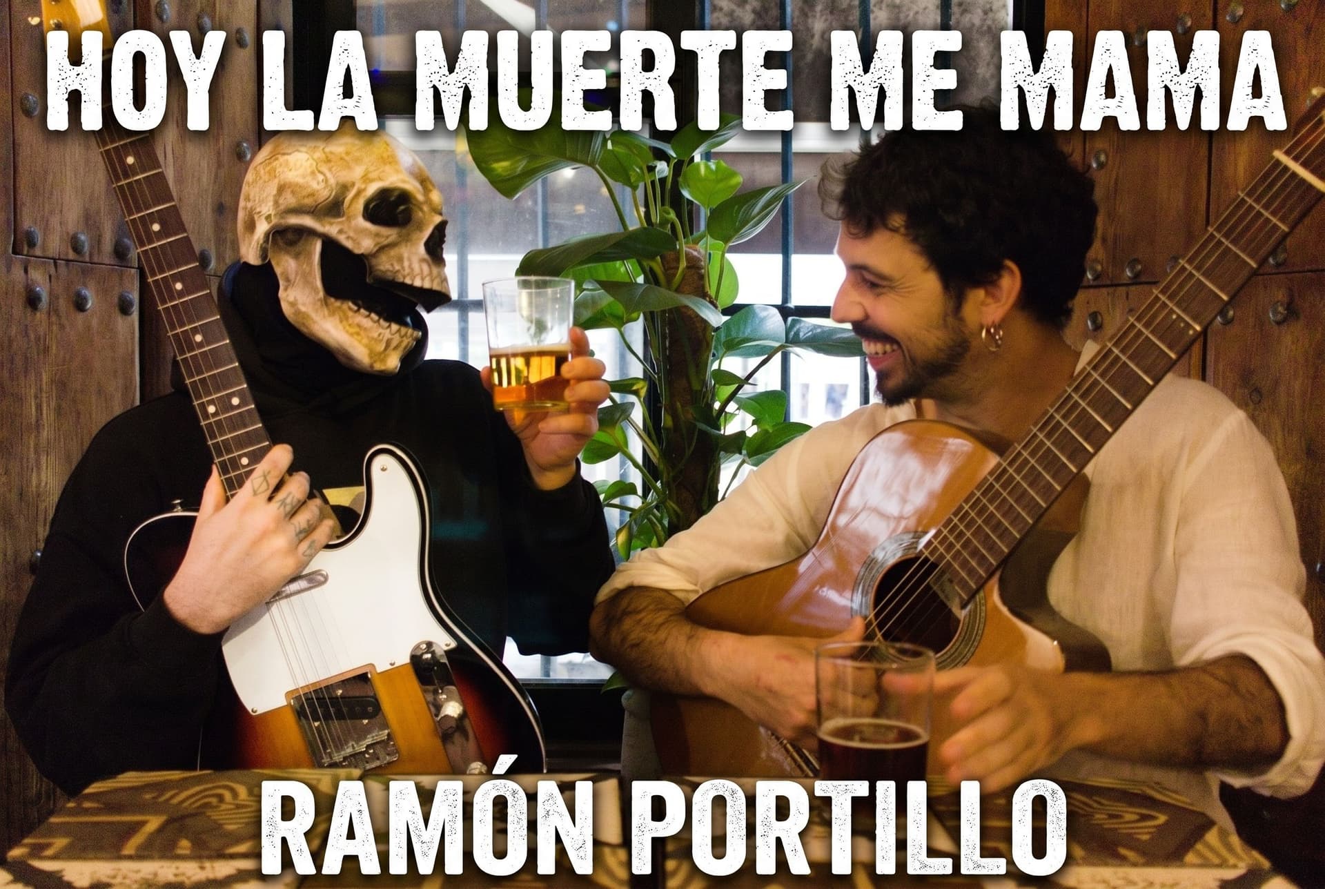 AI generated: Quiero que me cojas esta imagen y me pongas las siguientes letras arriba y abajo:
Arriba: HOY LA MUE...