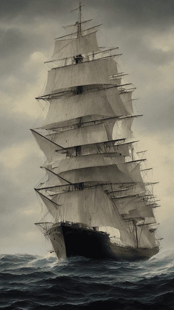 AI generated: ship, sea