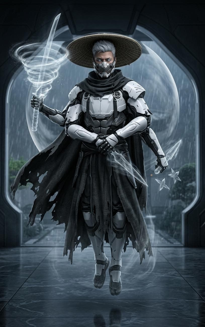 AI generated: create a male demon that Has the ability to manipulate air to his will including creating weapons of...
