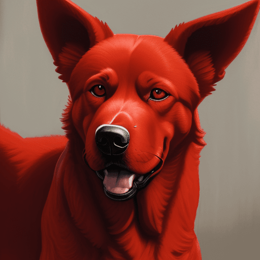 AI generated: red dog