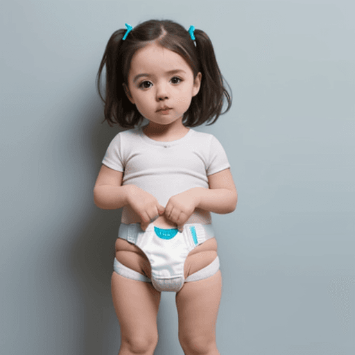 AI generated: Girl with a diaper on