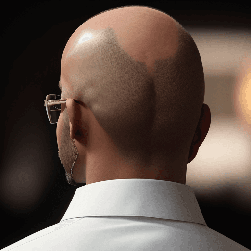AI generated: High resolution photography close up of view back of a dark African American man's perfect shaped ba...