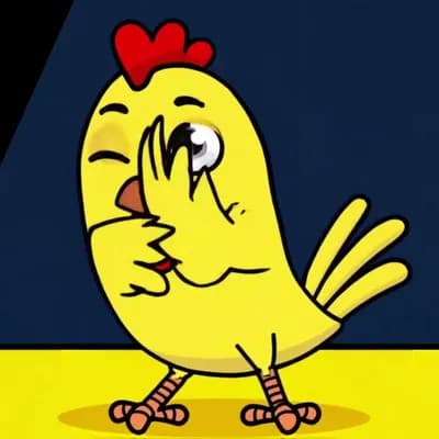 AI generated video: A cheerful humanoid chicken and a joyful humanoid banana, both with expressive faces and limbs, danc...