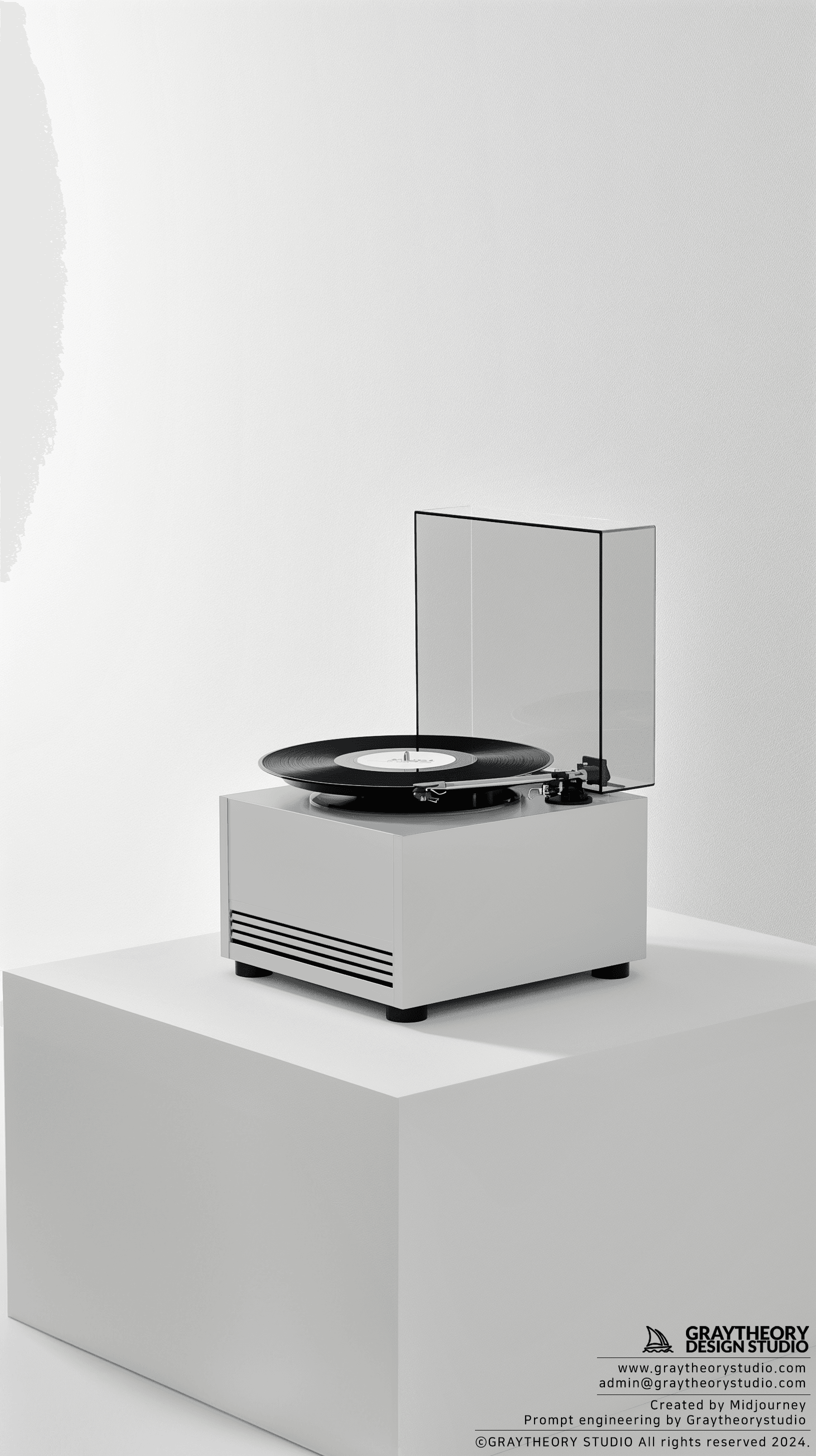 AI generated: Dieter Rams' Braun SK4 record player, Snow White, Nikon Z9, NIKKOR Z 50mm f/1.2 S lens, focusing on ...