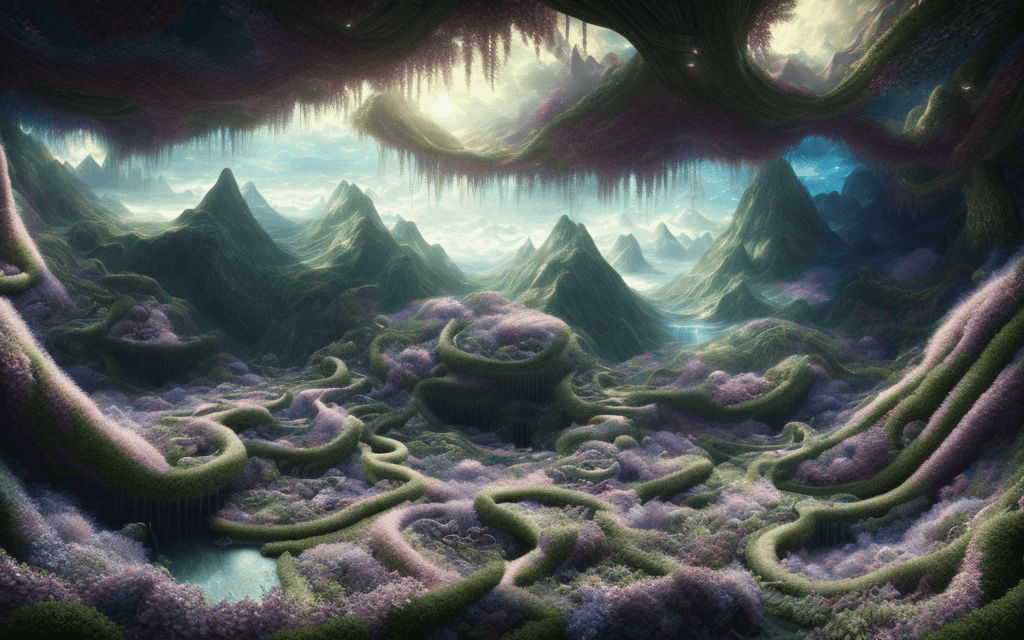 AI generated: a beautiful scenery, digital rendering, trending on pixiv fanbox, , , masterpiece , scene, hypnotic,...