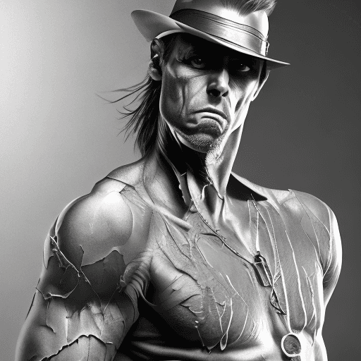 AI generated: Johnny Silverhand super detailed, dynamic pose, centered, photography —v 4 —q 2