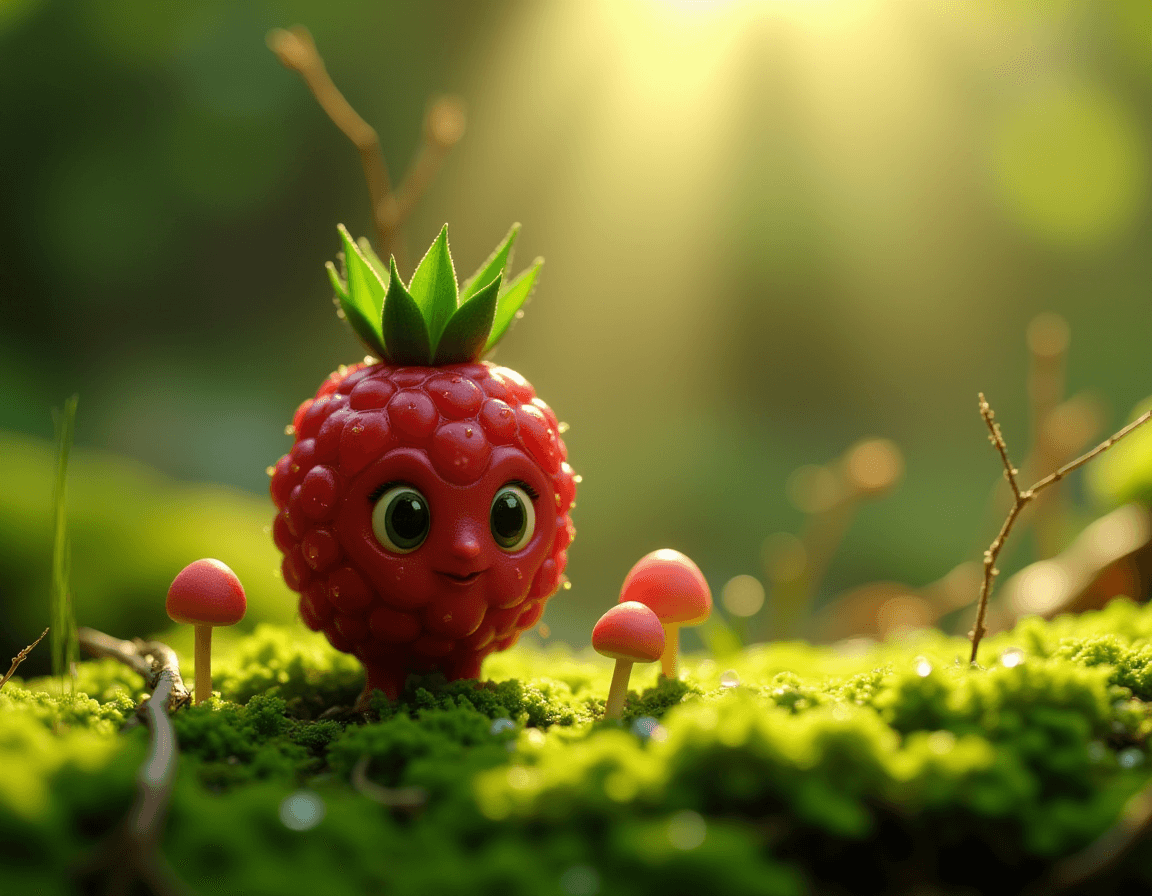 AI generated: An ultra high-resolution (8K) macro photograph of a small Kodama forest spirit, inspired by Studio G...