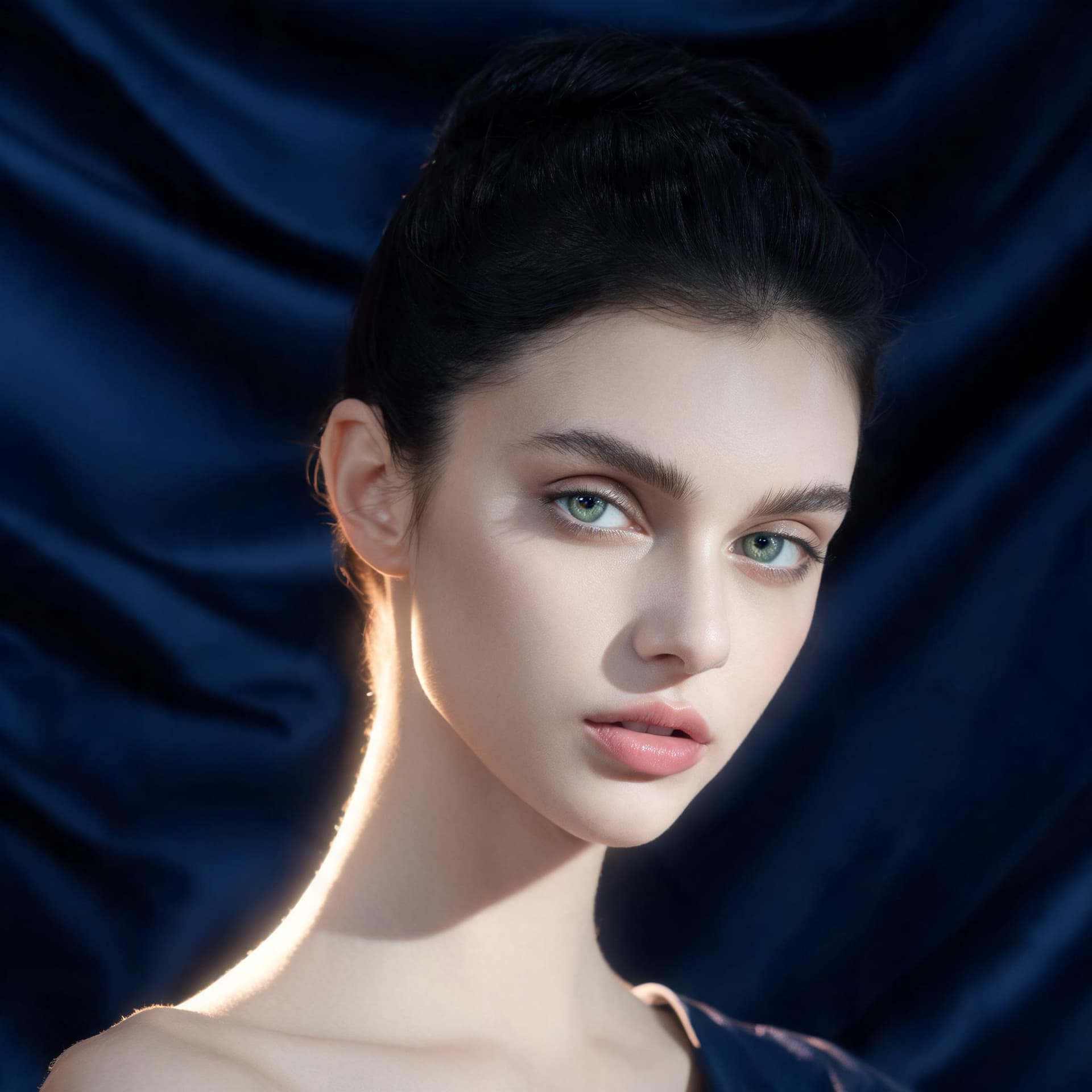 AI generated: "A cinematic style fine art photograph, with gentle, soft light and soft pastel colours, features a ...