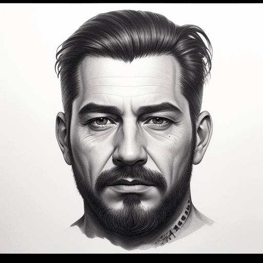 AI generated: hiperrealistic portrait, ink, abraham lincol, portrait isolated on white background