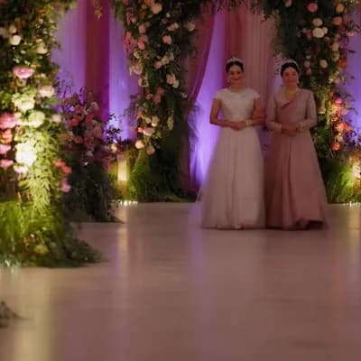 AI generated video: Moving down the aisle. 10 seconds long