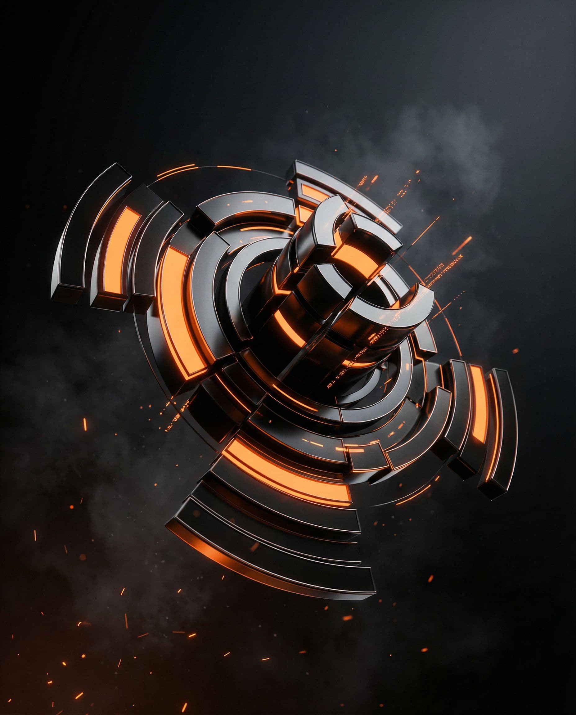 AI generated: Realistic cinematic advertising photo, premium marketing visual, dark high-contrast style, floating ...
