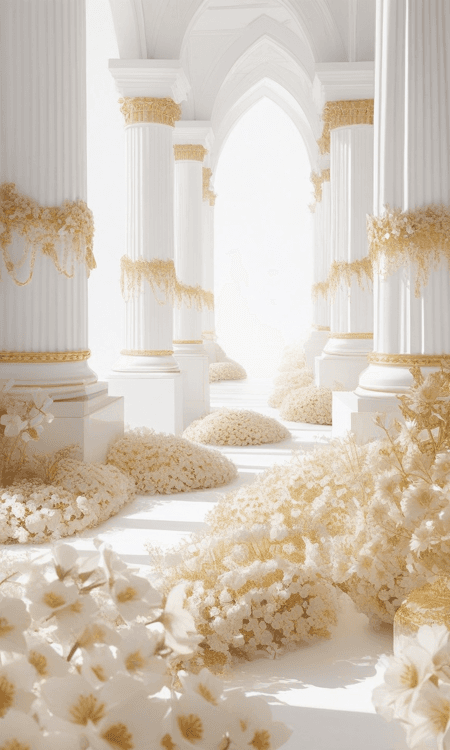 White & Gold