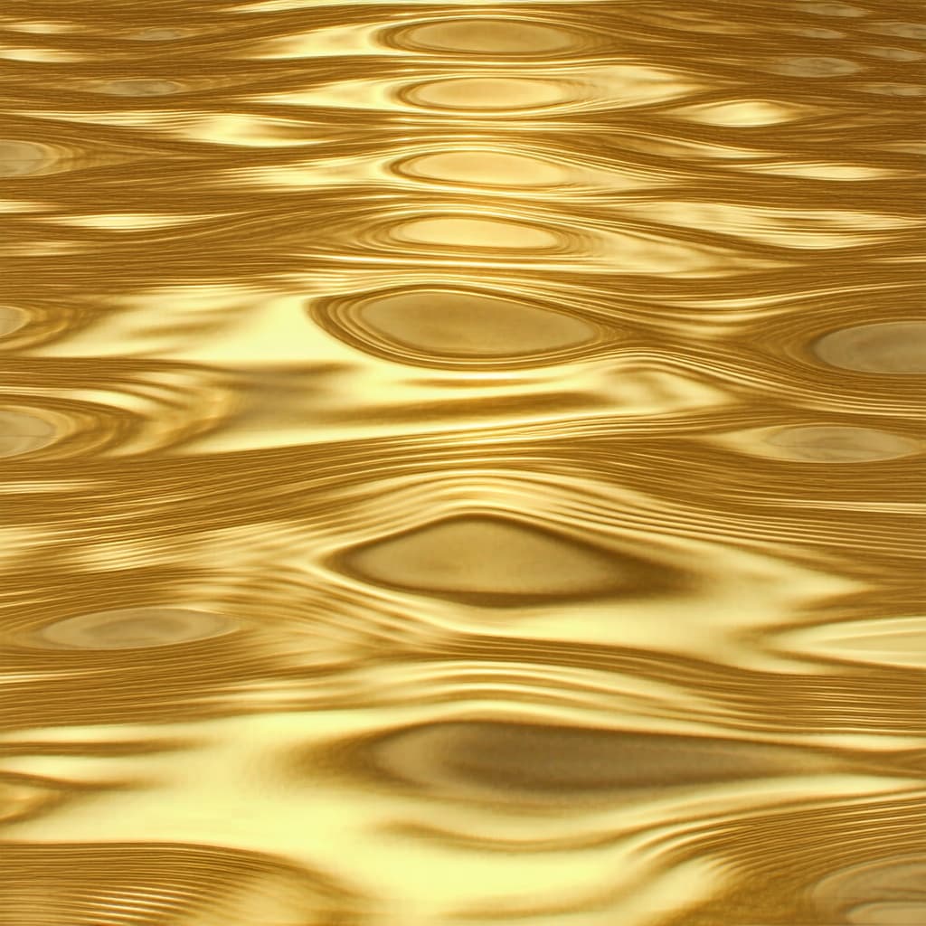 AI generated: SMOOVE GOLD LIQUID, OBERFLÄCHE, LIGHT REFLECTION,
DOWN VIEW, PATTERN