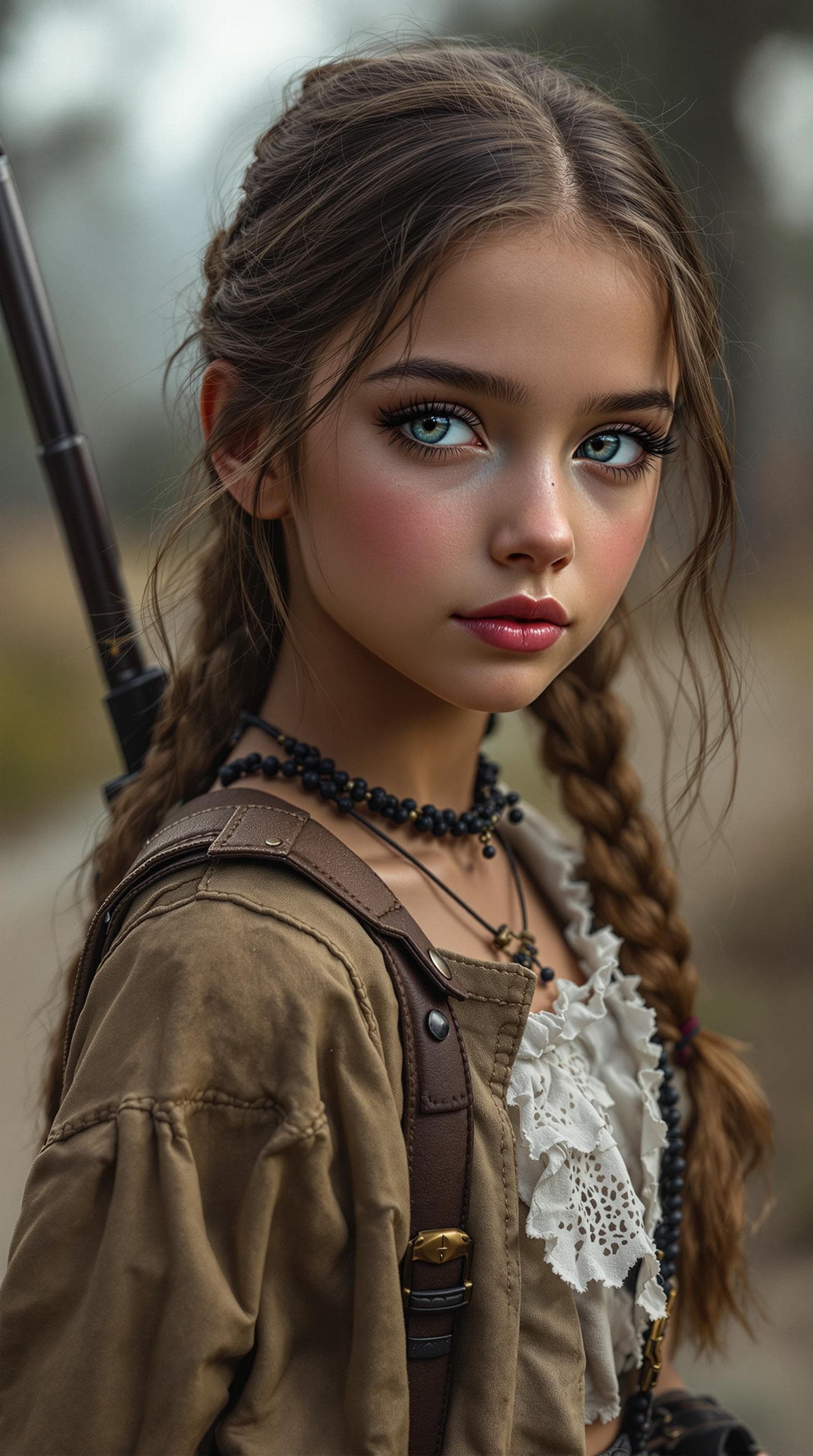 AI generated: a professional photo of a exceptionally beautiful girl in the world (age 10), (10 year old), highly ...