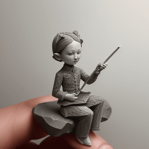 AI generated: tiny works of art. Delicate pencil tip sculptures carved by Salavat Fidai and Dalton Ghetti. Intrica...