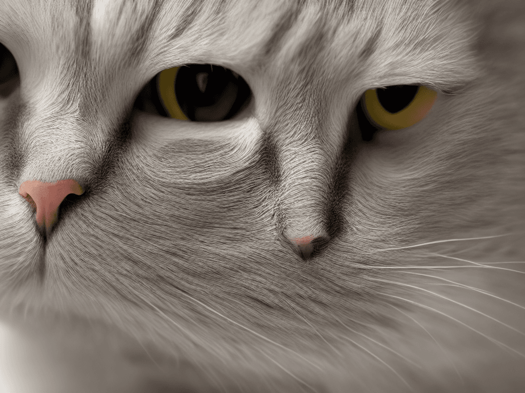 AI generated: A 35mm photography of a highly detailed cat, full size, day time, macro, focus, photorealistic, cine...